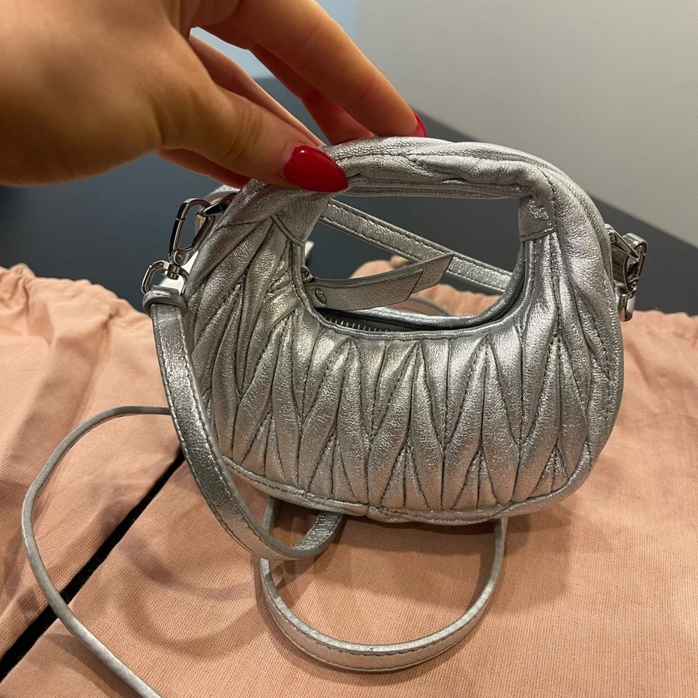 Miu miu micro wander silver bag - Picture 3 of 5